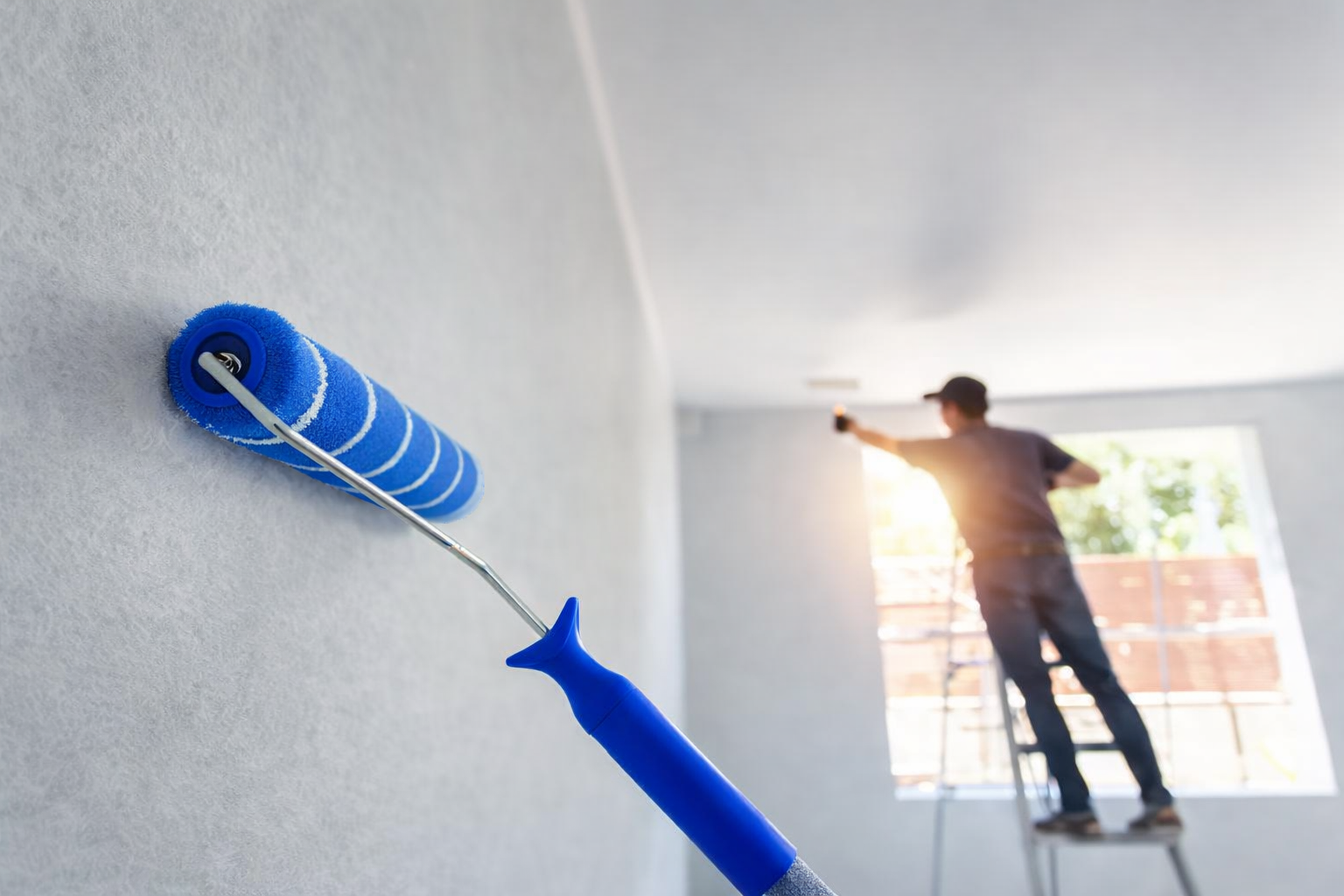 Professional Painter at Work